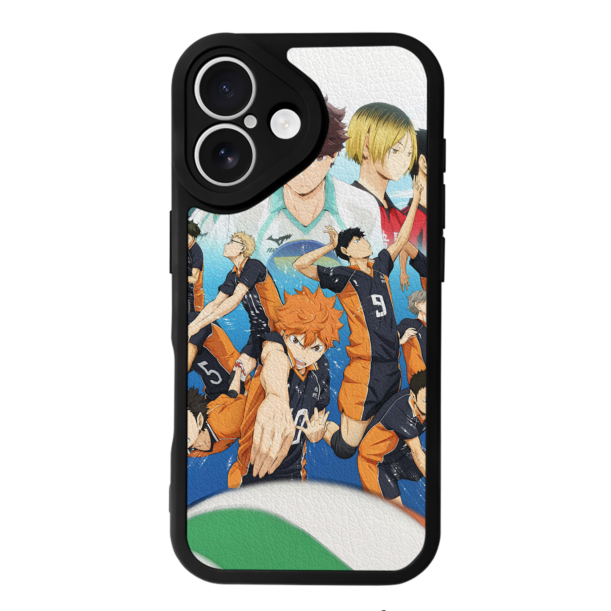 （画像用） ハイキュー!! Haikyu!! 【iPhone 16シリーズ対応】シリコンスマホケース（レザー調） 材質：シリコン